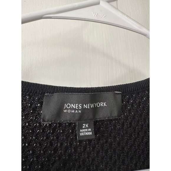 Jones New York women’s size 2x-large black knit sweater - Picture 5 of 8